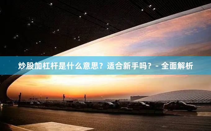 炒股加杠杆是什么意思？适合新手吗？- 全面解析